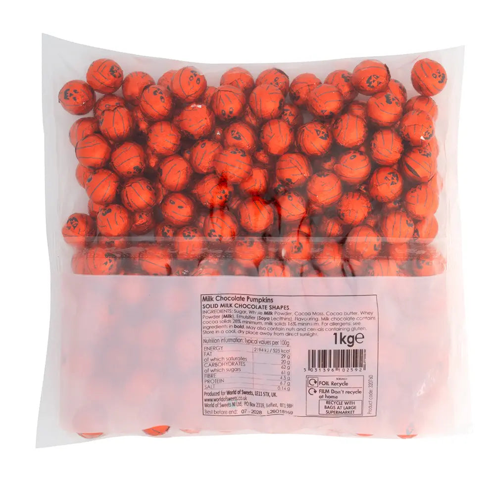 Solid Milk Chocolate Pumpkins Bag