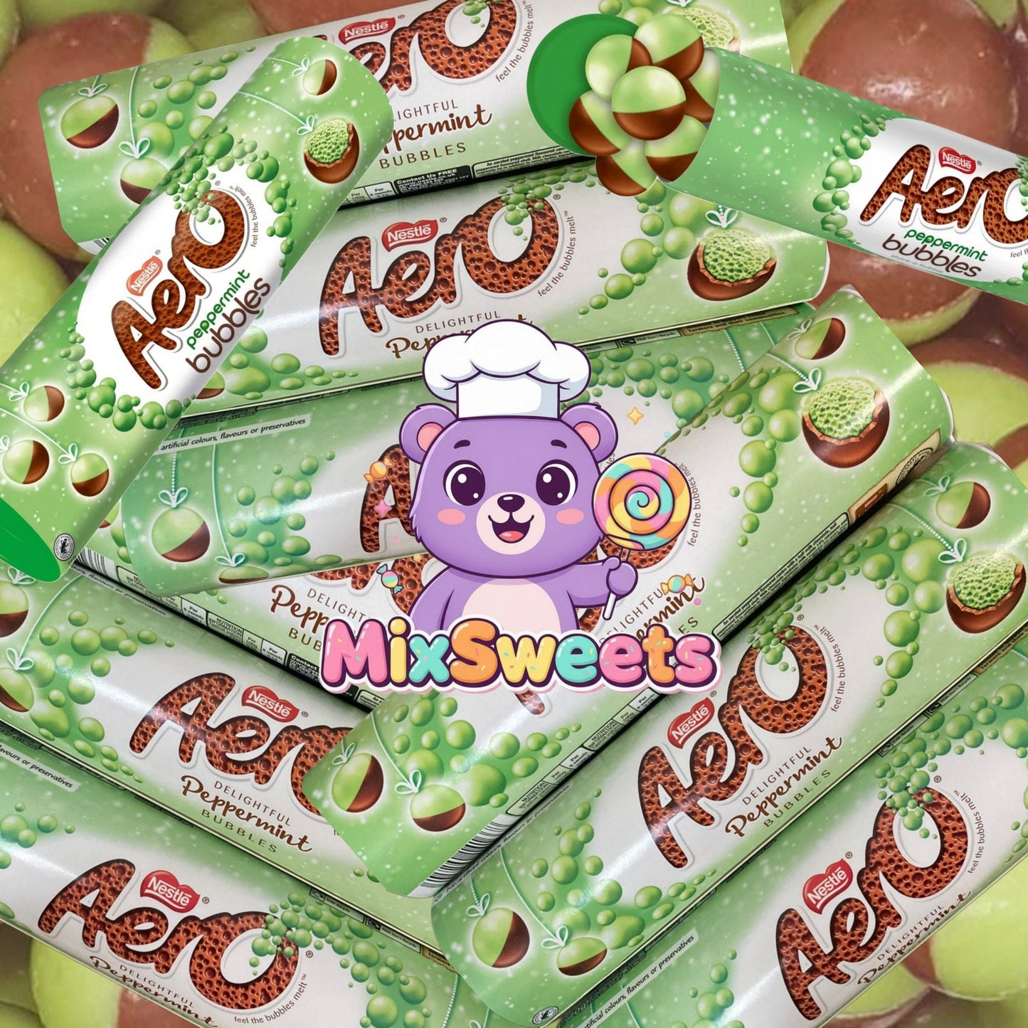 Aero Bubbles Peppermint Chocolate Giant Tube