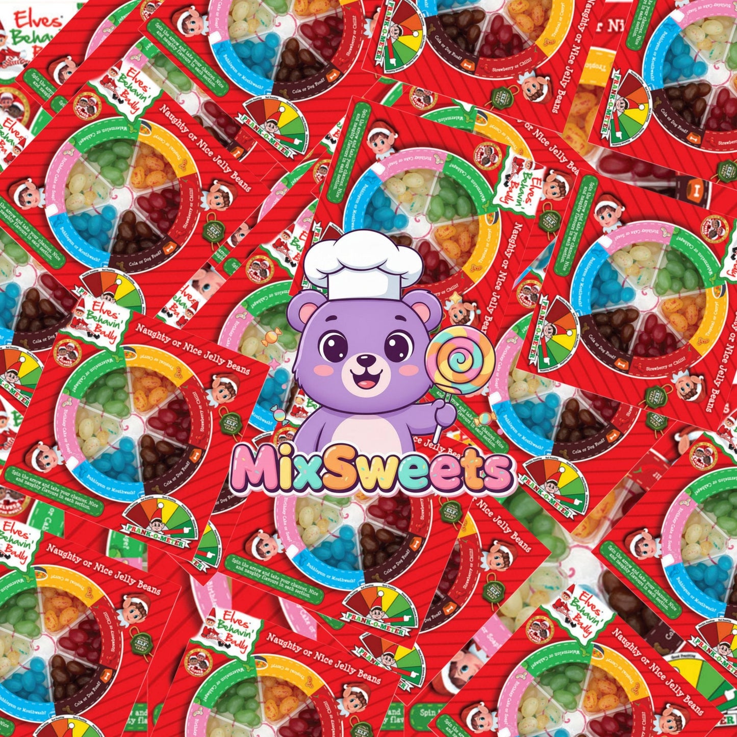 Elves Behavin' Badly Naughty or Nice Jelly Bean Game