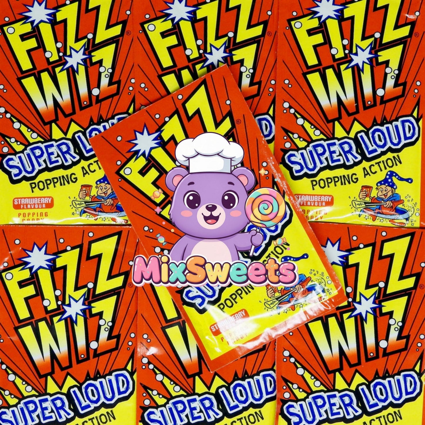 Fizz Wiz Strawberry Popping Candy