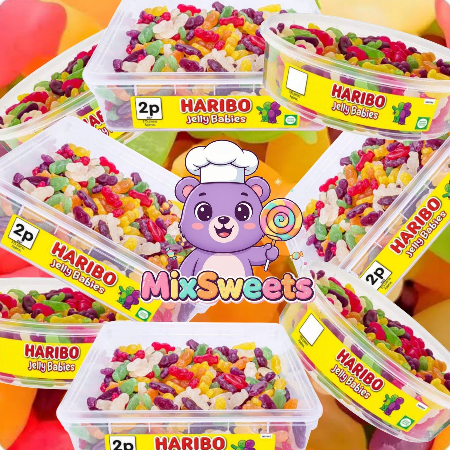 Haribo Jelly Babies Tub