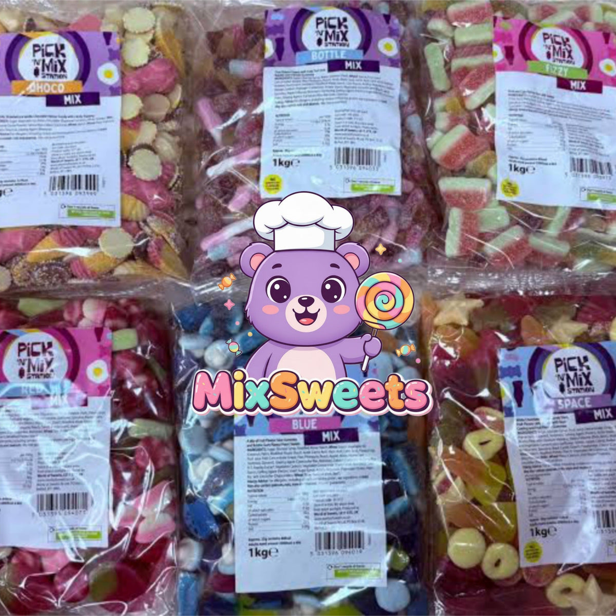 Pick n Mix Station Choco Mix Bag 1KG