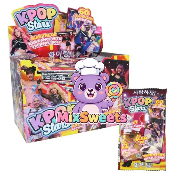 K-Pop Stars Lollipop & Photocards 24g