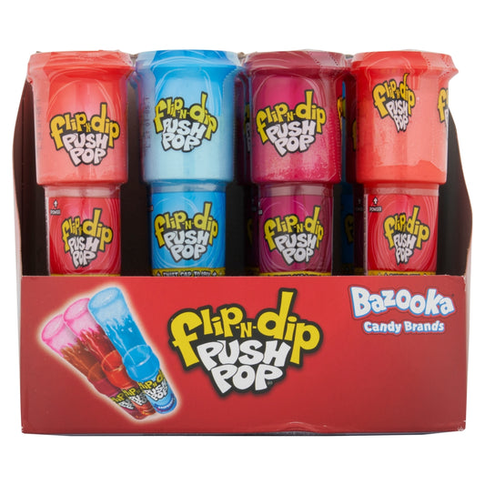 Bazooka Push Pop Flip-N-Dip