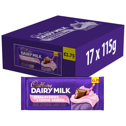 Cadbury Dairy Milk Strawberries & Creme Frappe Chocolate Bar
