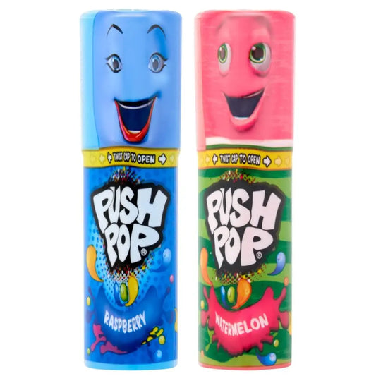 Bazooka Push Pop Raspberry & Watermelon