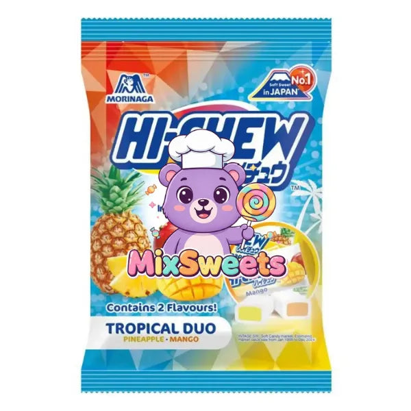 Hi-Chew Tropical Mix Bag 80g