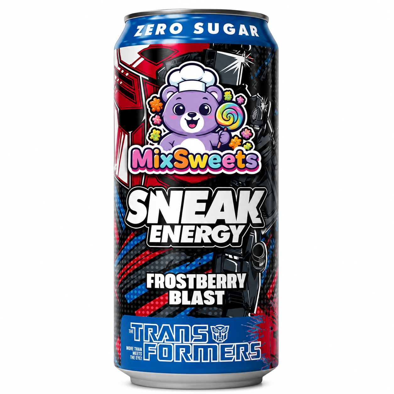 Sneak x Transformers Mango Meltdown Energy Drink 500ml