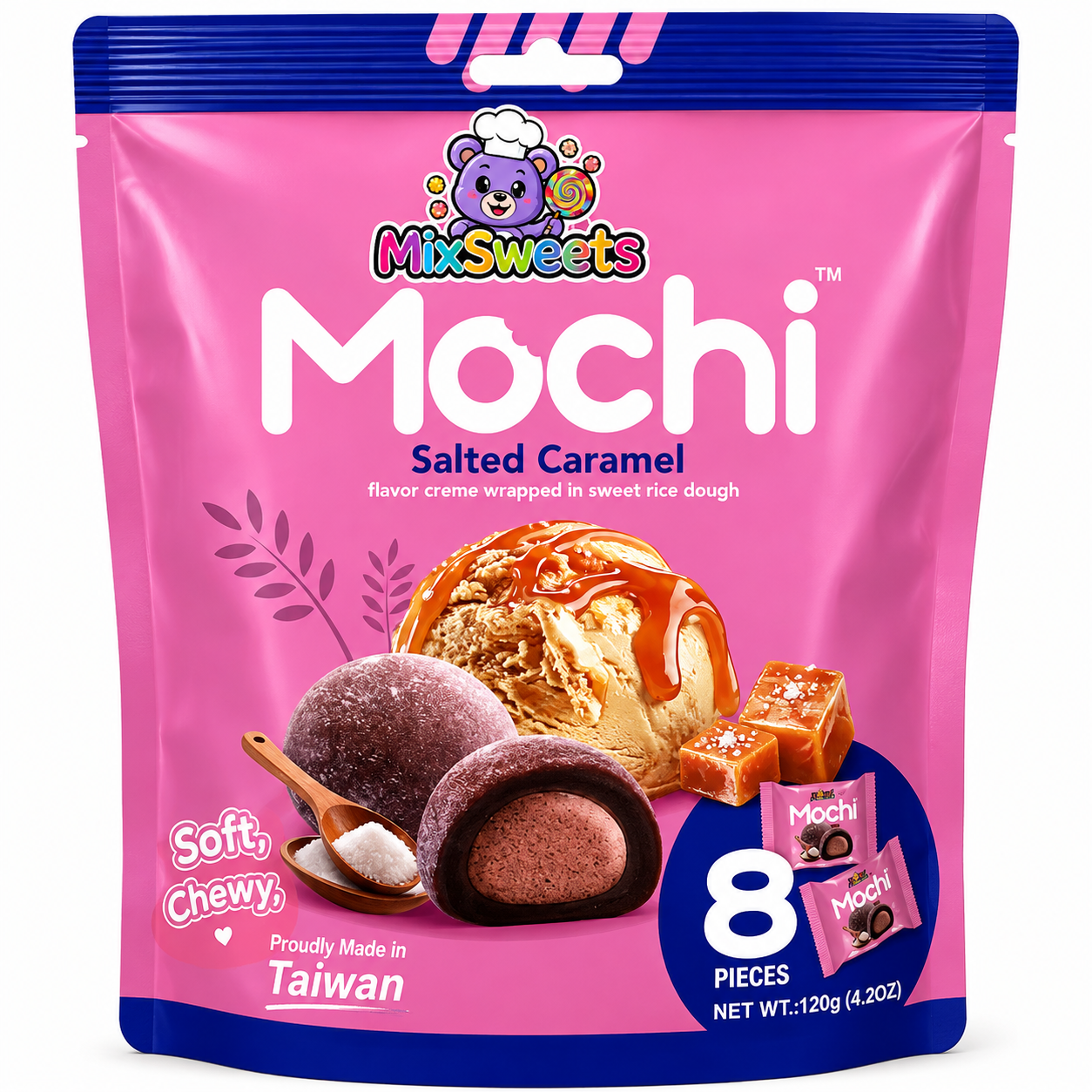 Royal Family Mochi Salted Caramel Flavour Pouch 120g