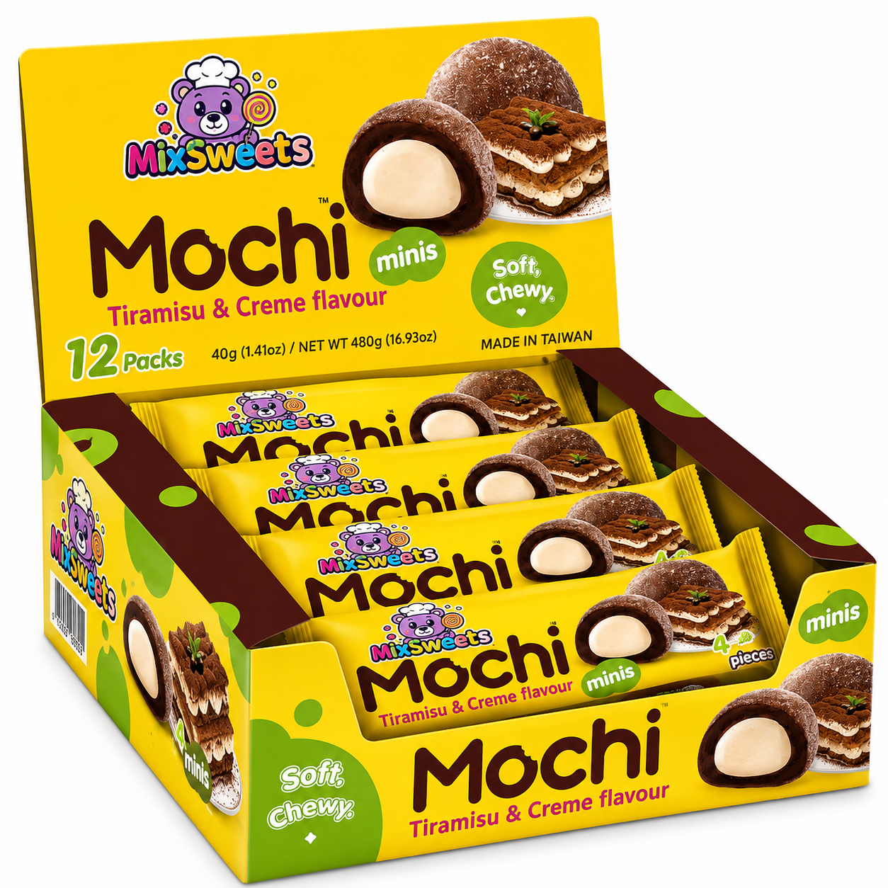 Royal Family Mochi Minis Tiramisu & Creme Flavour Pack 40g