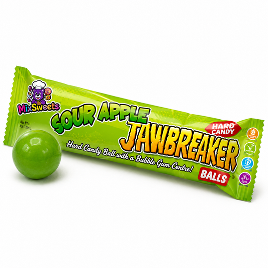 Zed Candy Sour Apple Jawbreaker 6 Ball Pack