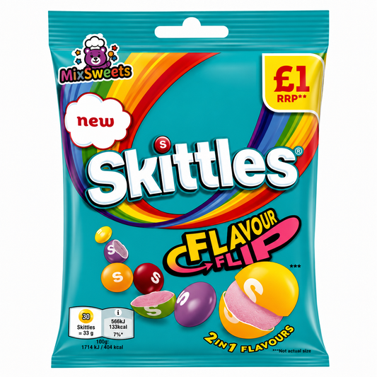 Skittles Fruit Flavour Flip Sweets 109g