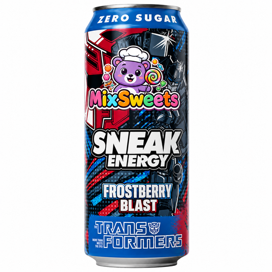 Sneak x Transformers Frostberry Blast Energy Drink