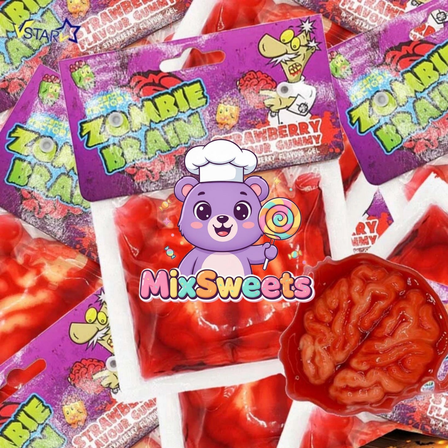 Crazy Candy Factory Zombie Brain