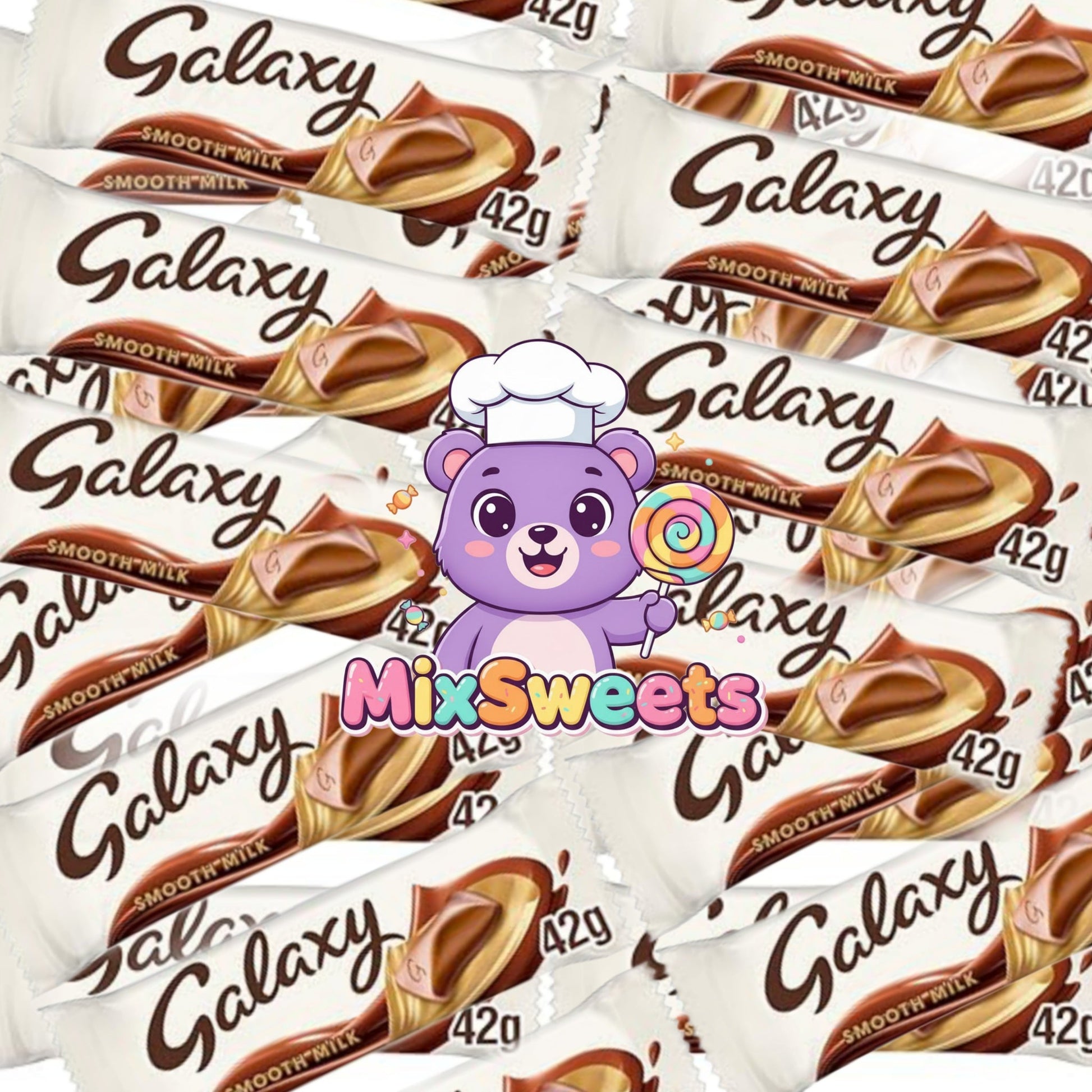 Galaxy Smooth Milk Chocolate Snack Bars Vegetarian 42g