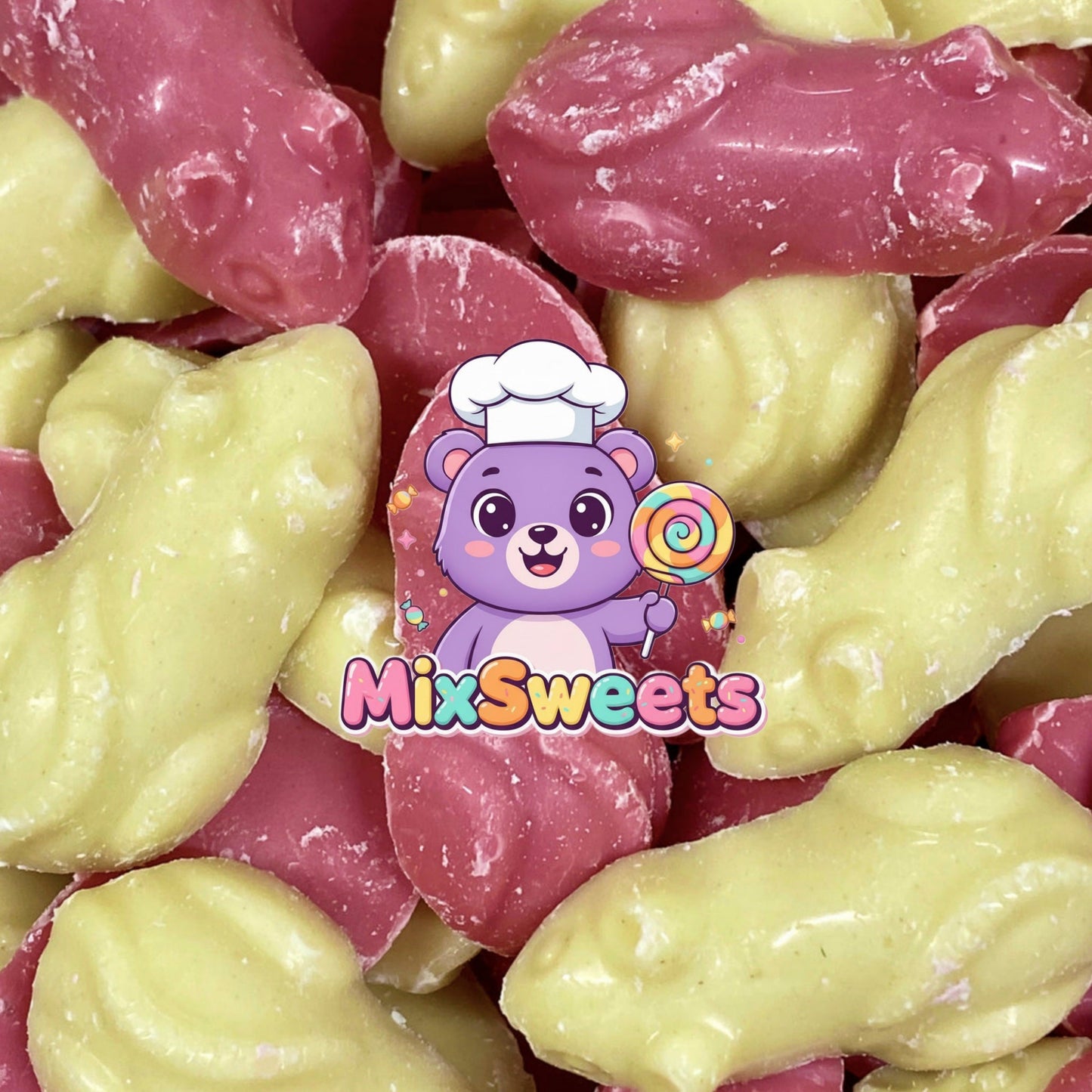 Hannah's Pink & White Mice