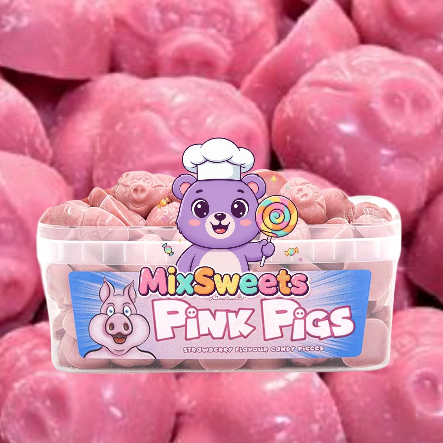 Hannah's Pink Pigs 600g Tub