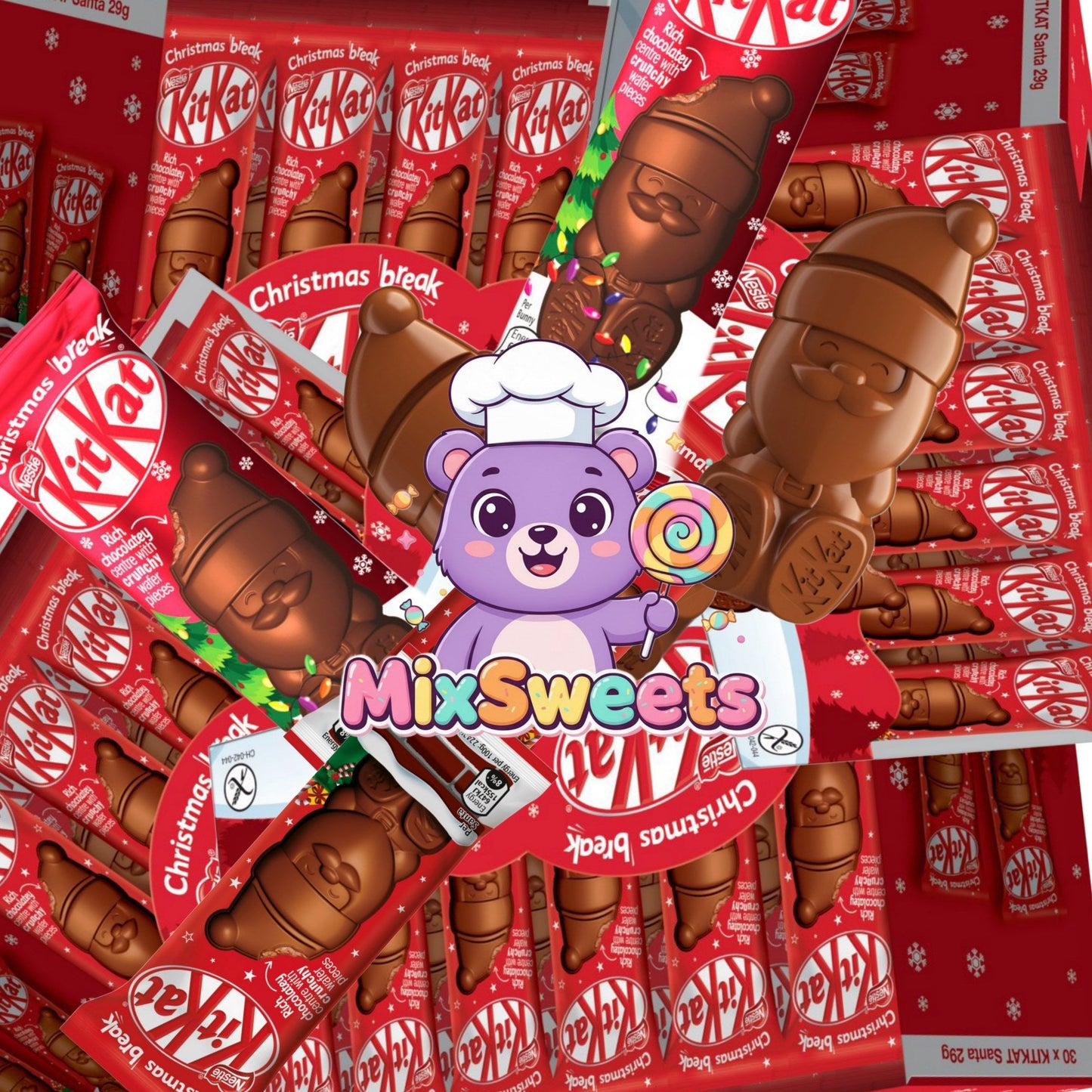 Kit Kat Santa Milk Chocolate Christmas Figure 29g