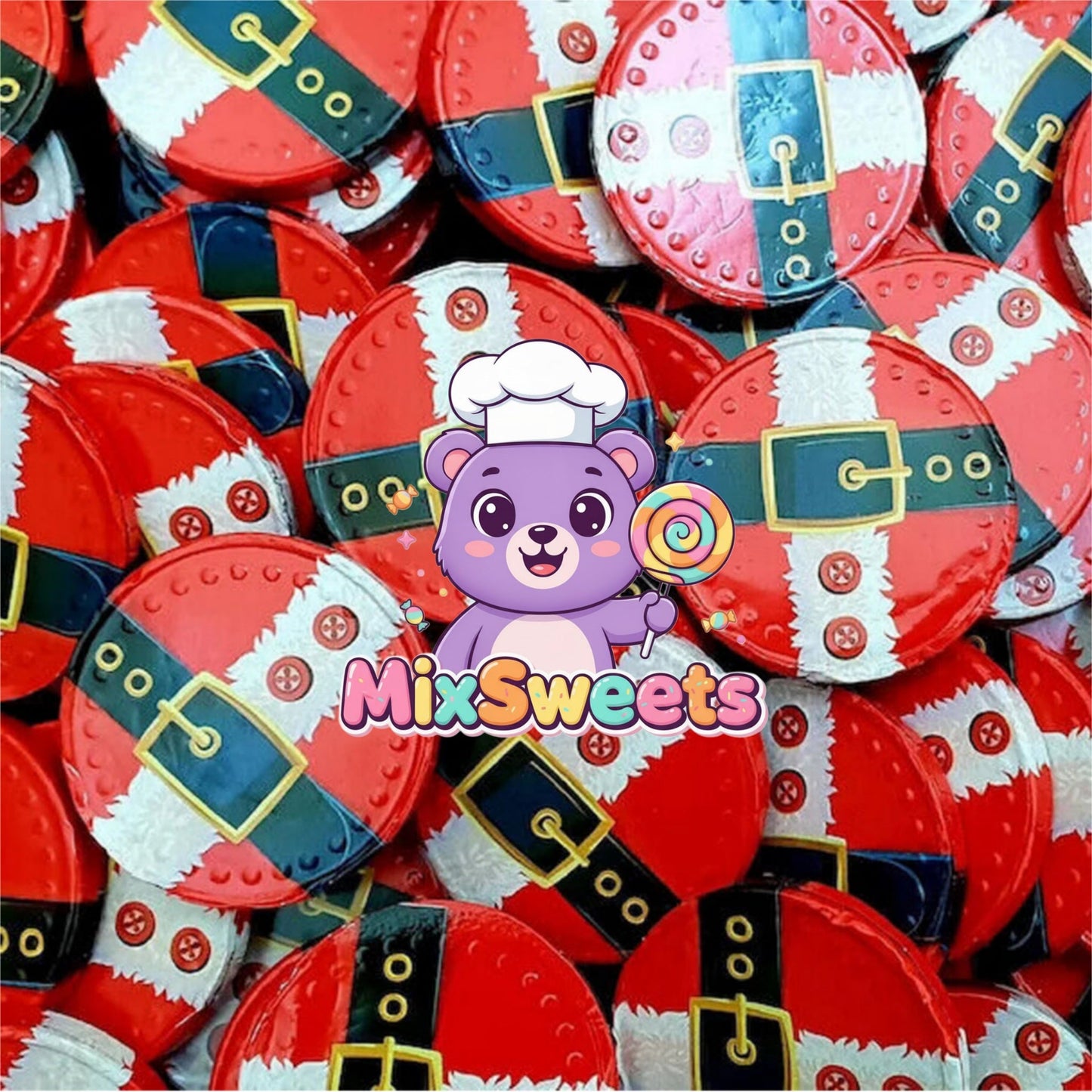 Milk Chocolate Santa's Belt Coins Bag