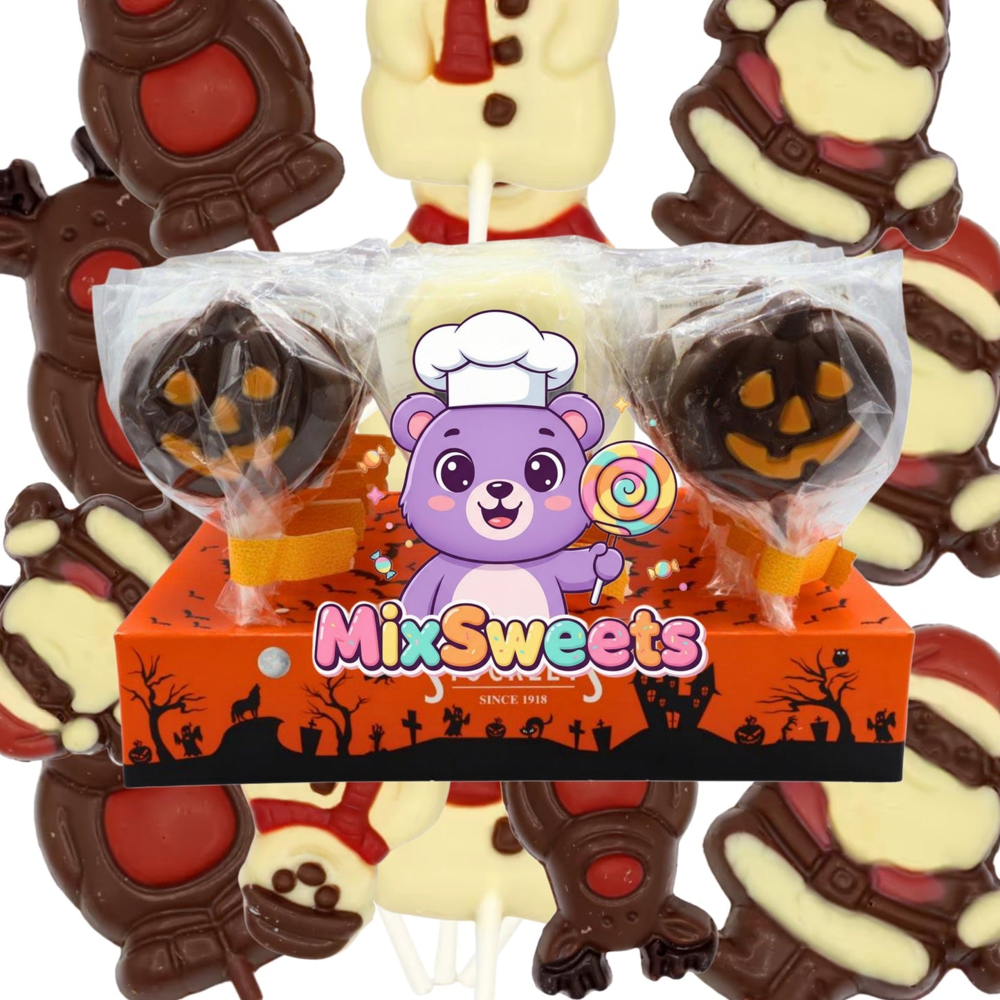 Stockley's Chocolate Festive Lollipops