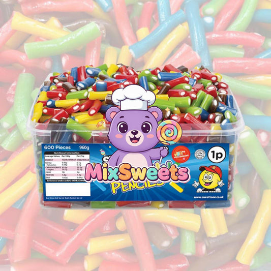 Sweetzone Rainbow Pencils 805g Tub