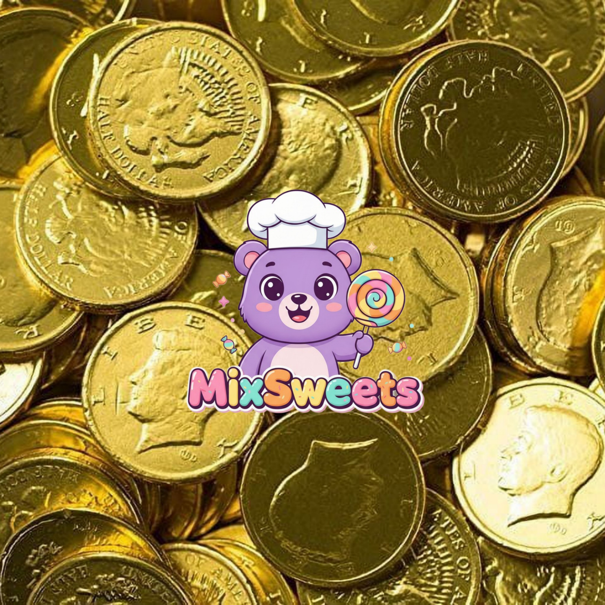 Bonds Gold Milk Chocolate Coins Bonds Gold Milk Chocolate Coins