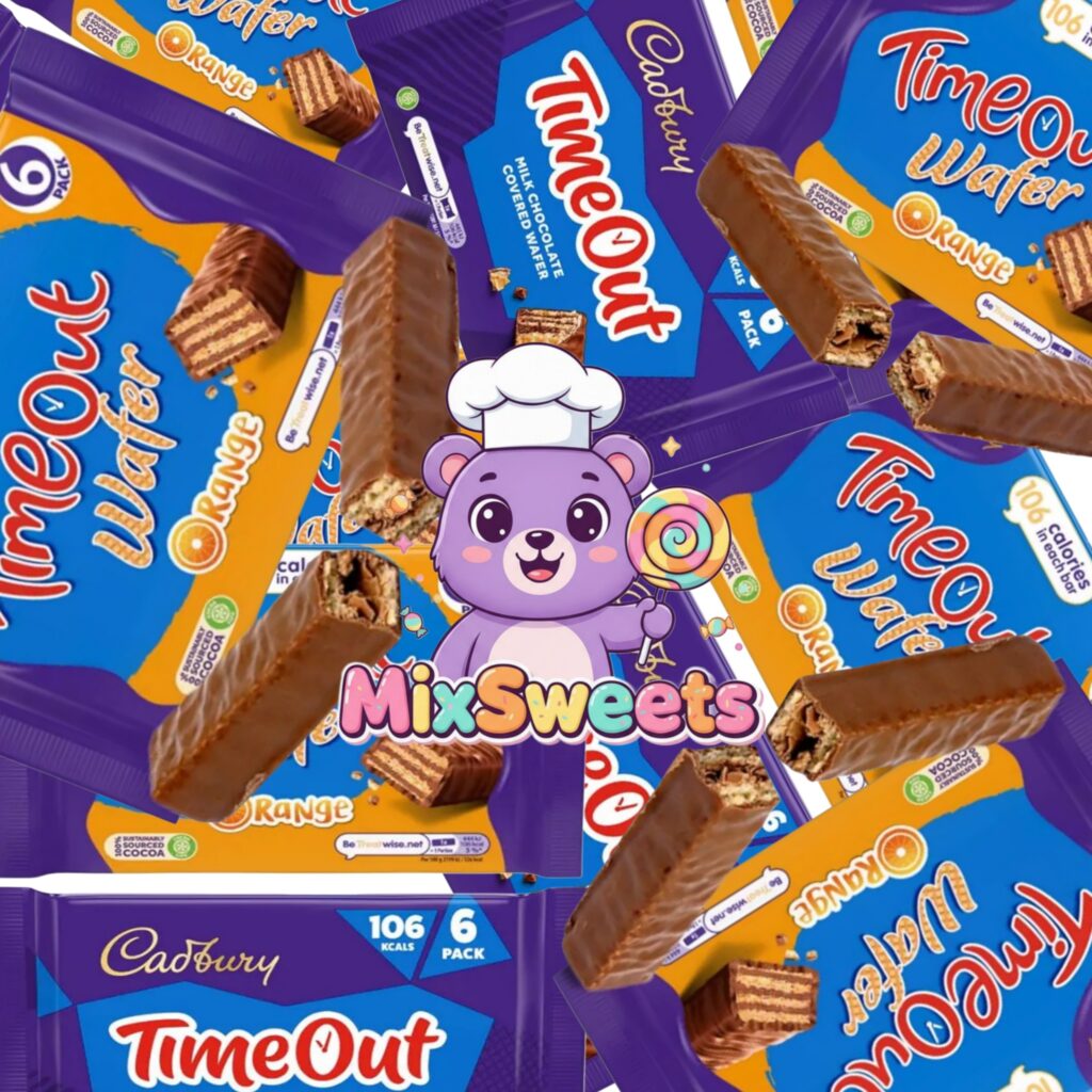 Cadbury Timeout Orange Milk Chocolate Covered Wafer
