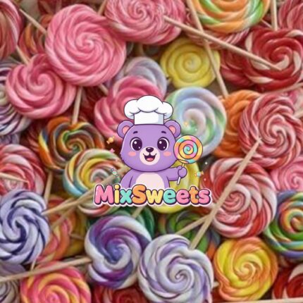Candy Pops Large Wheel Rainbow Lollipops
