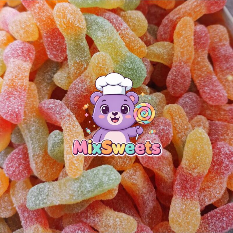 Candy Realms Sour Worms Tub Mix Sweets
