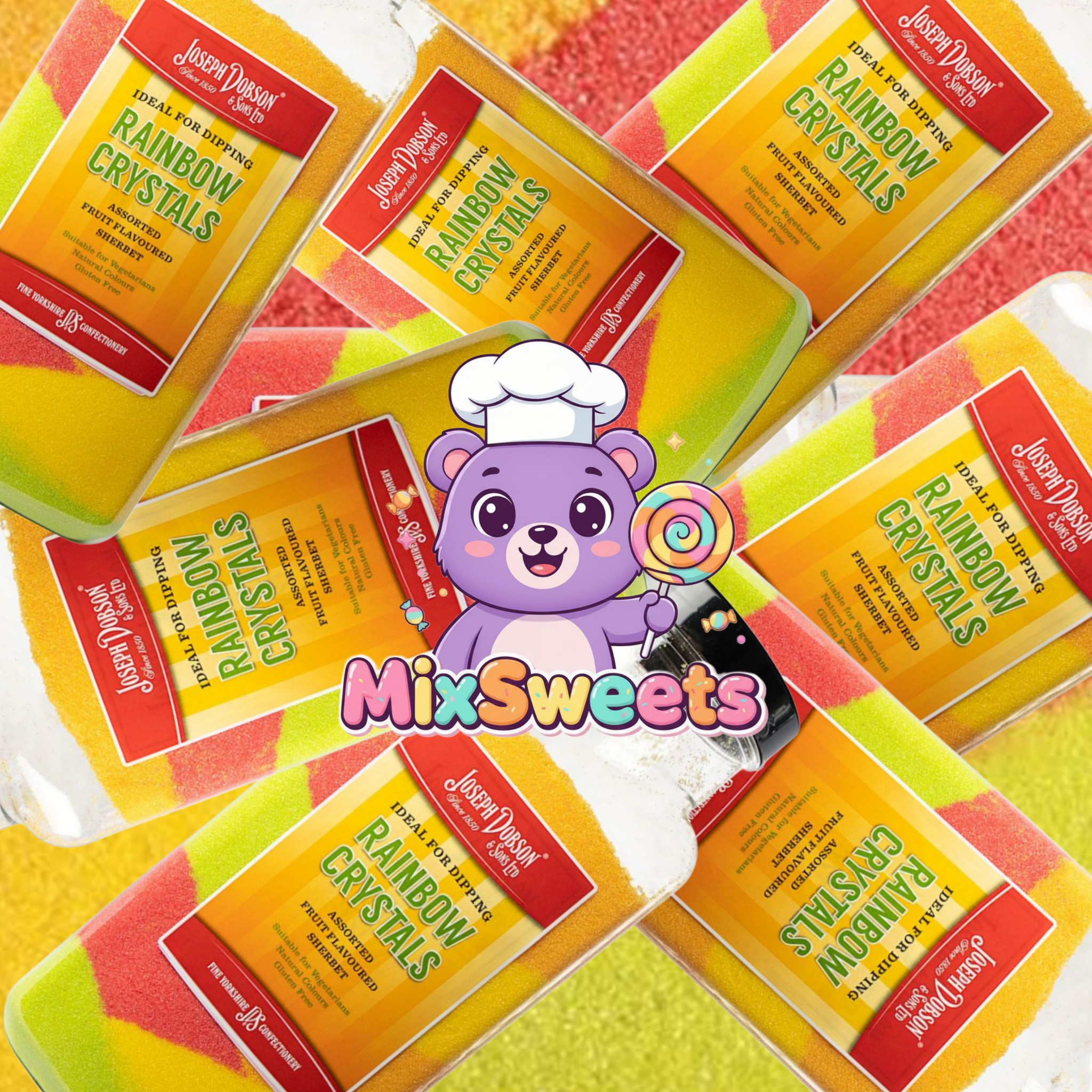 Dobsons Rainbow Crystals Jar Dobsons Rainbow Crystals Jar