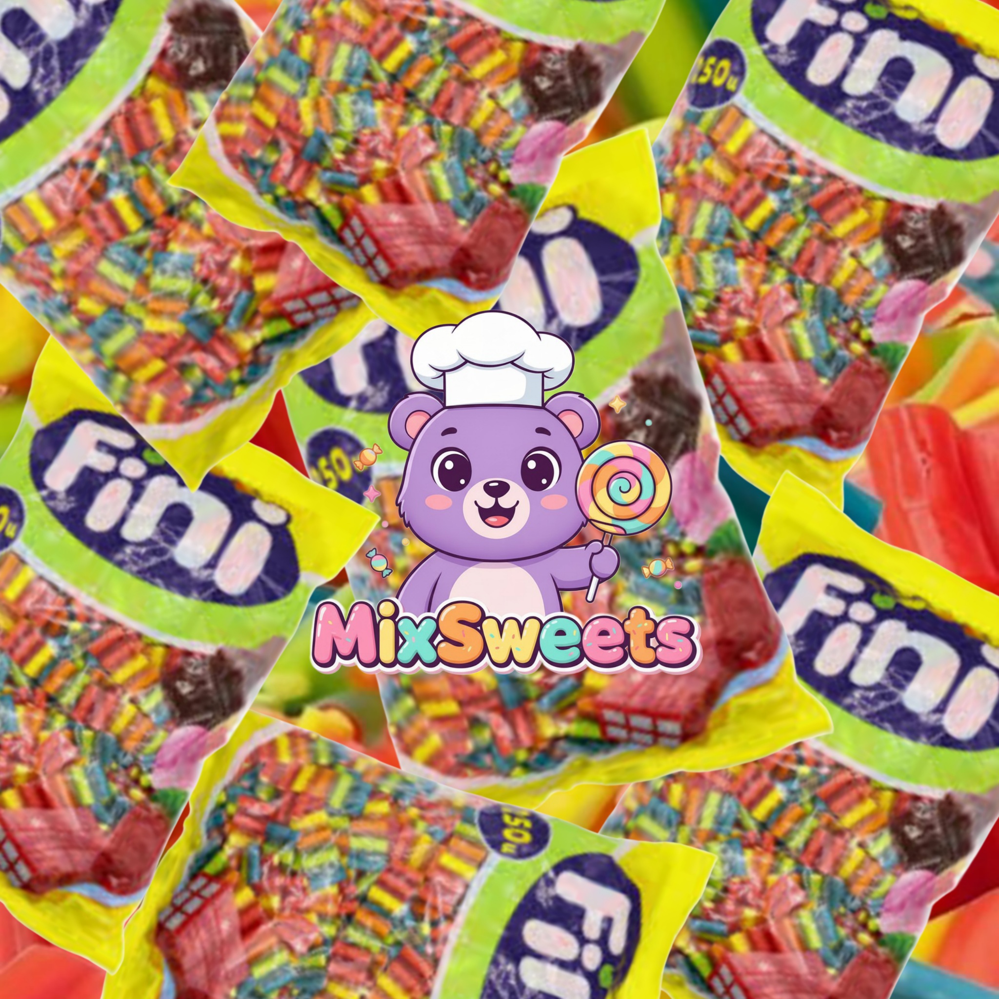 Fini Rainbow Liquorice Cartridges Bag Fini Rainbow Liquorice Cartridges Bag