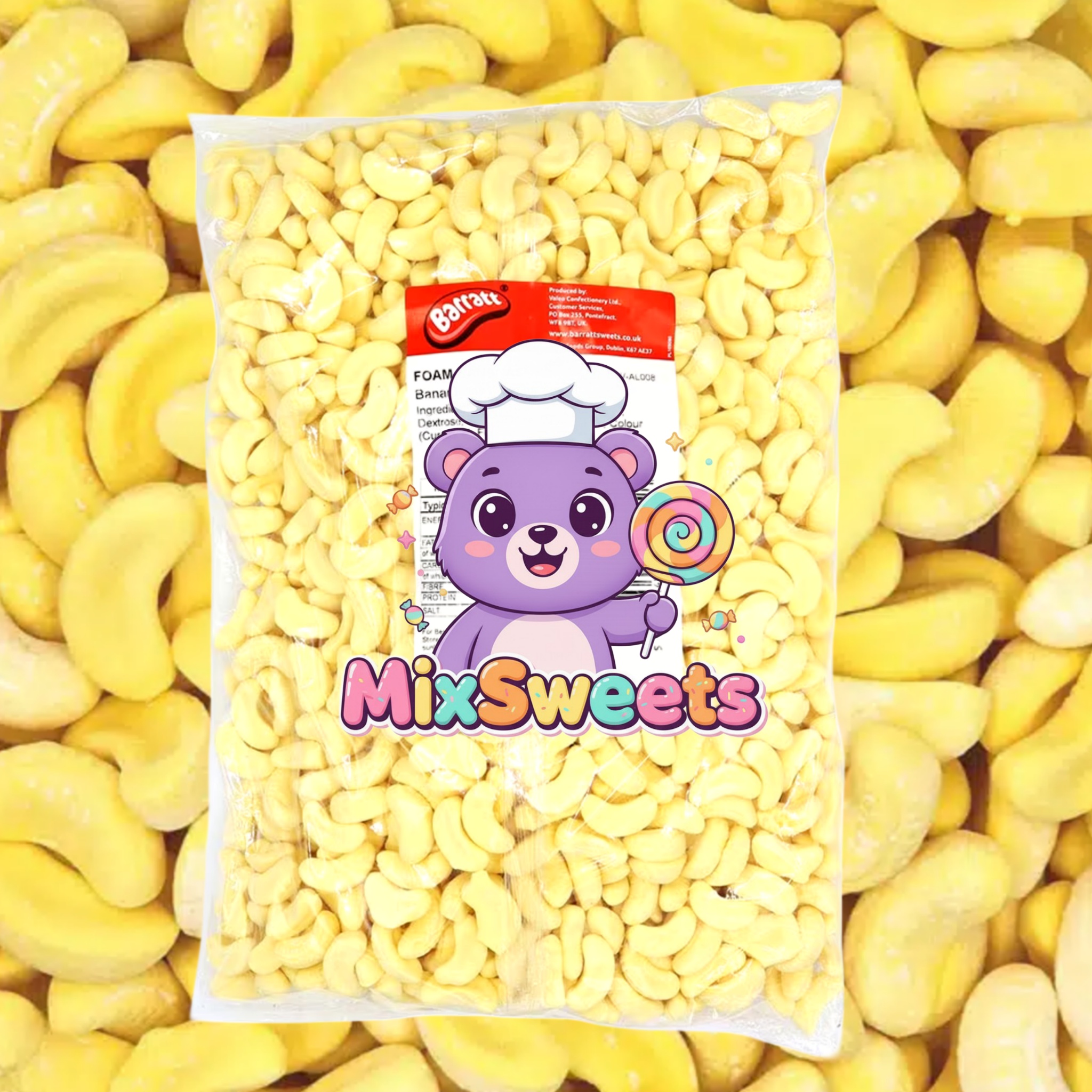 Kingsway Mini Foam Bananas Bag Kingsway Mini Foam Bananas Bag