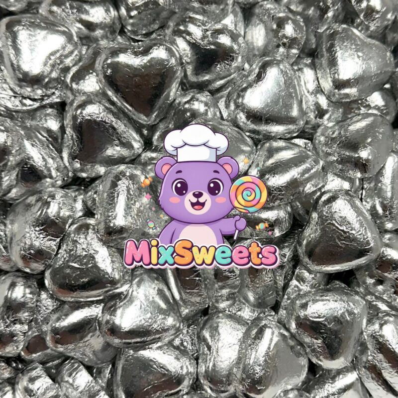 Kingsway Silver Foil Milk Chocolate Hearts