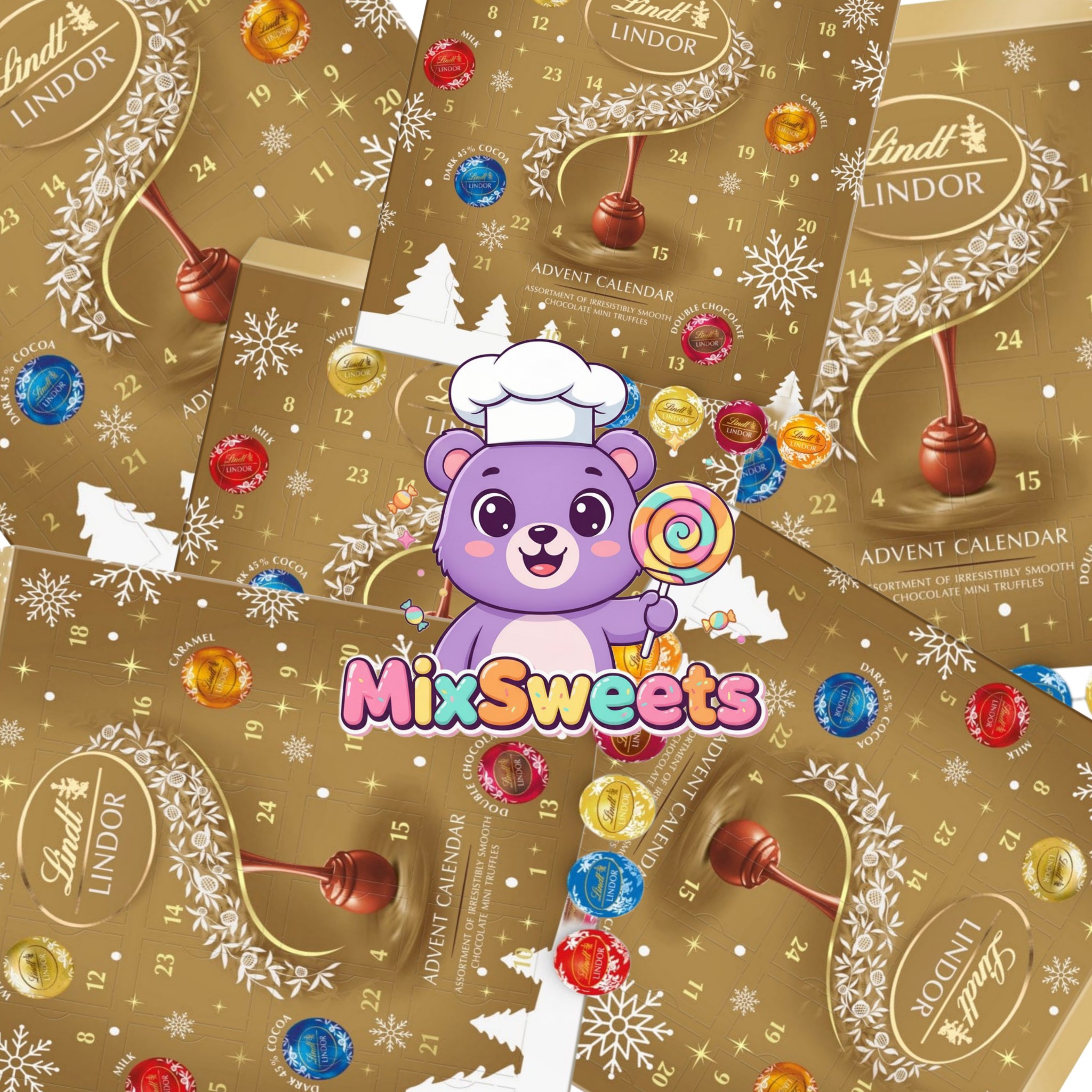 Lindt Lindor Assorted Mini Truffle Advent Calendar Lindt Lindor Assorted Mini Truffle Advent Calendar