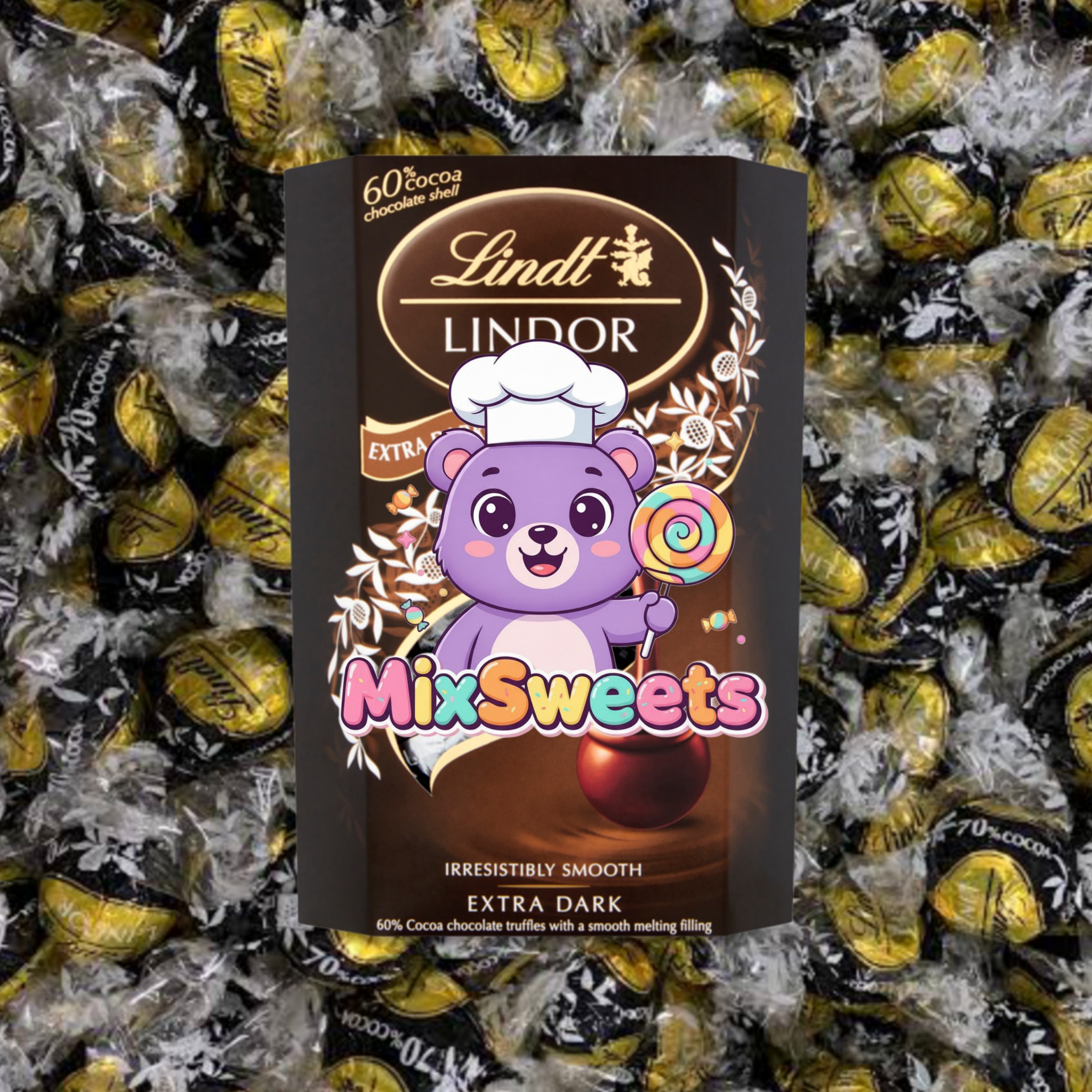 Lindt Lindor Extra Dark Chocolate Truffles Lindt Lindor Extra Dark Chocolate Truffles