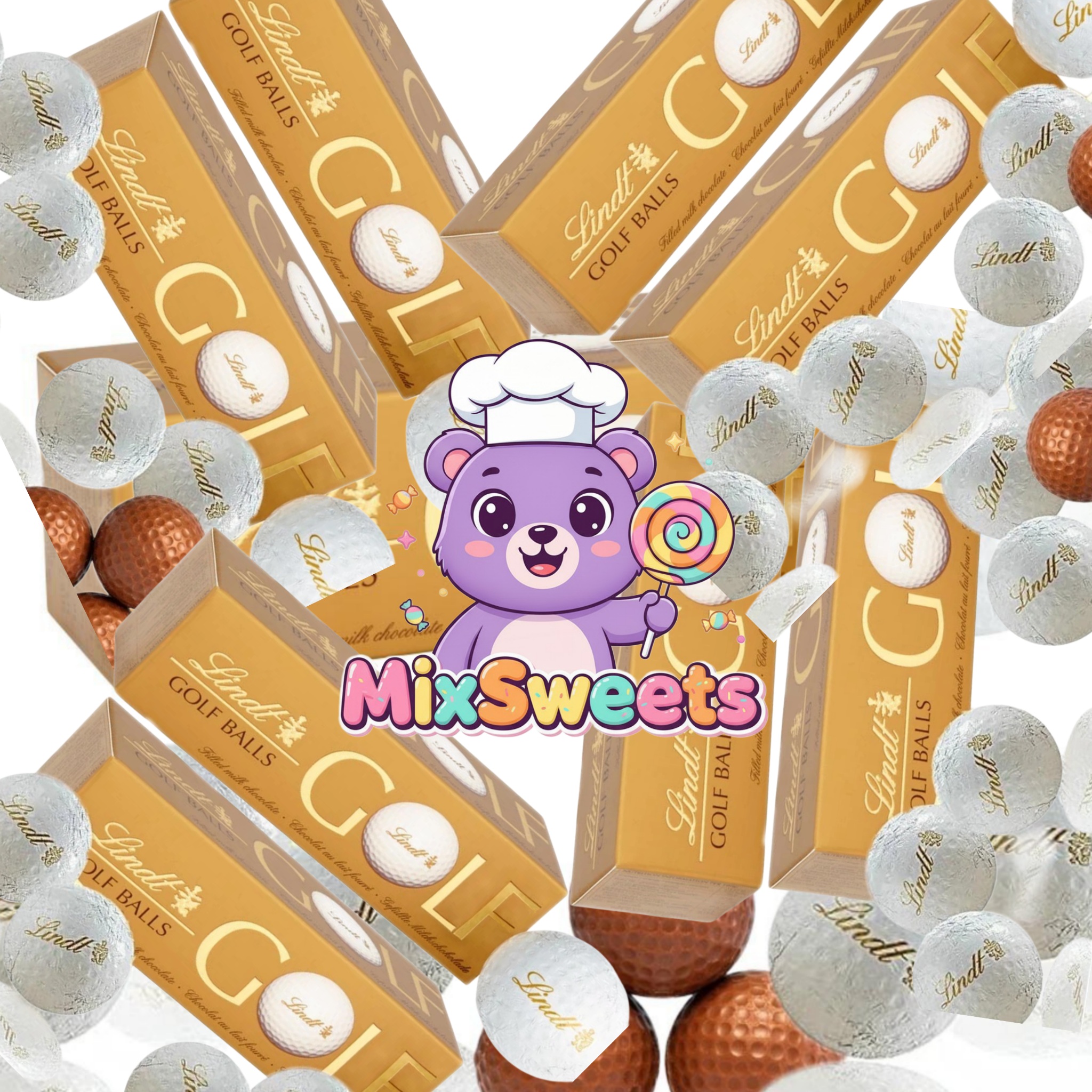 Lindt Milk Chocolate Golf Balls Lindt Milk Chocolate Golf Balls