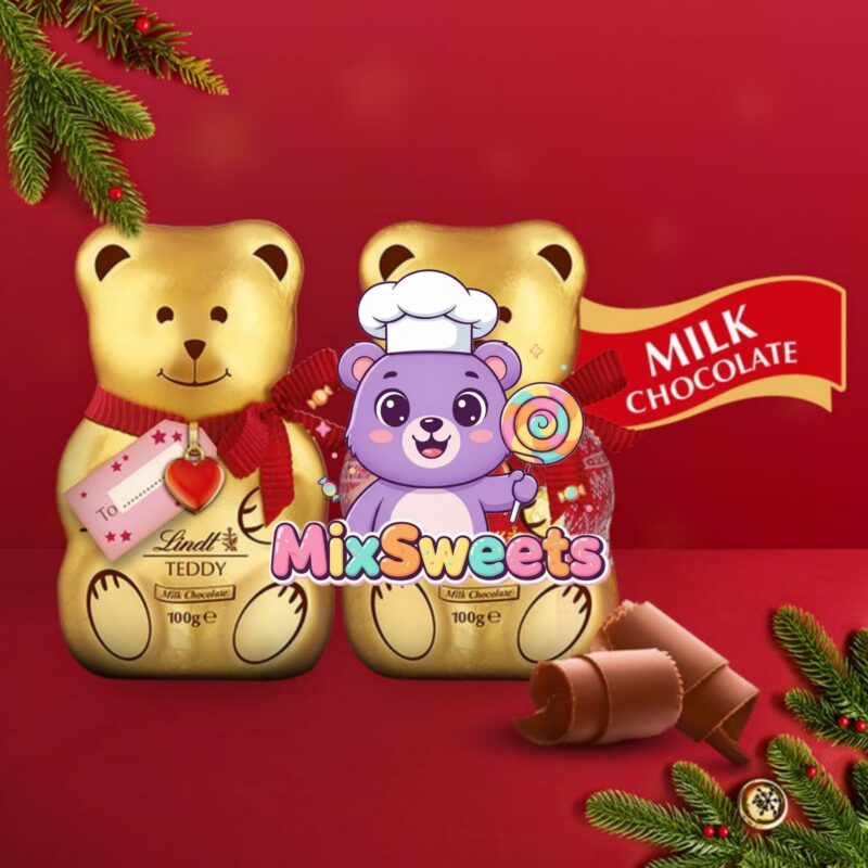 Lindt Teddy Milk Chocolate with Gift Tag