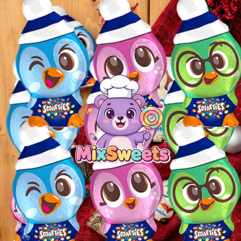 Smarties Penguin Milk Chocolate Christmas Figure