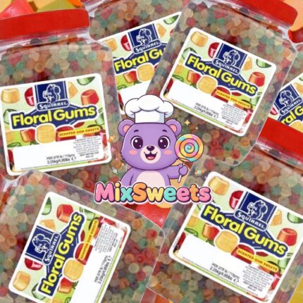 Squirrel Floral Gums Jar