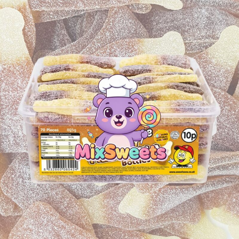 Sweetzone Giant Fizzy Cola Bottles Tub