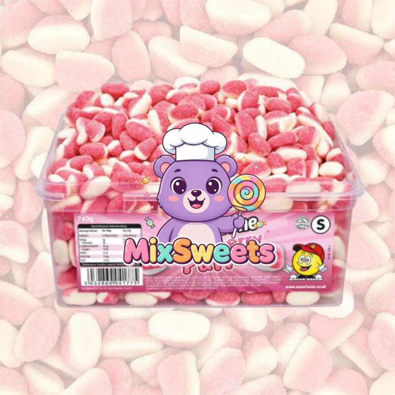 Sweetzone Strawberry Puffs Tub Mix Sweets