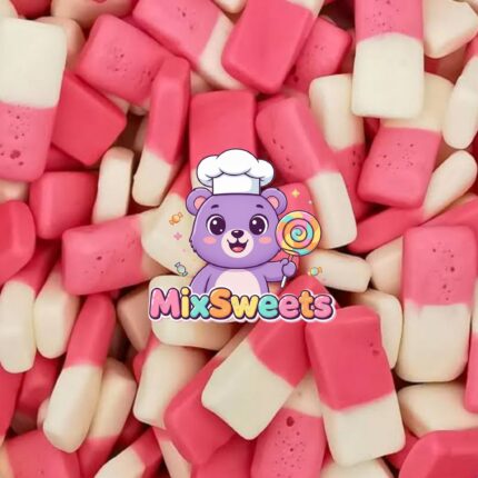 Swizzels Drumstick Squashies Original Raspberry & Milk Flavour