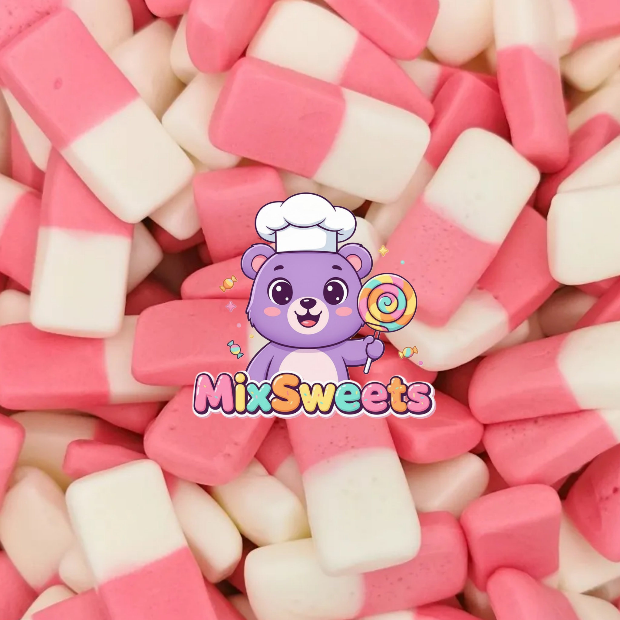 Swizzels Squashies Drumstick Strawberry & Cream Flavour Swizzels Squashies Drumstick Strawberry & Cream Flavour