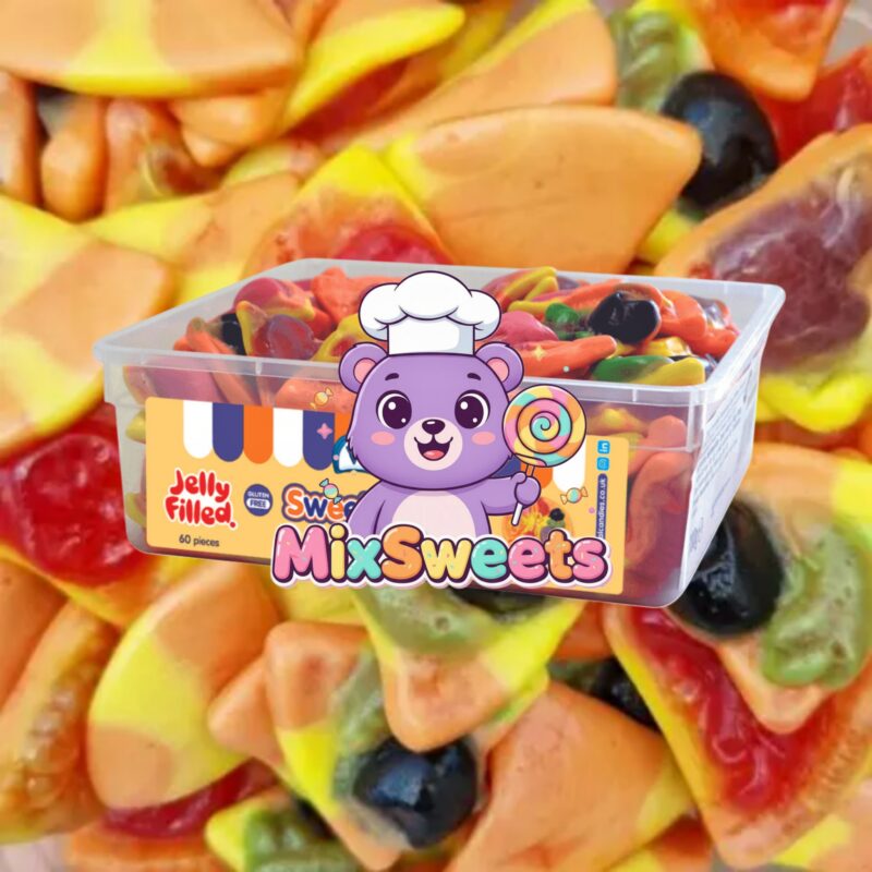 Vidal Jelly Filled Pizza Slices Tub